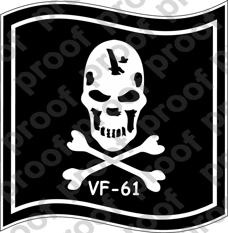 STICKER USN VF 61 JOLLY ROGERS