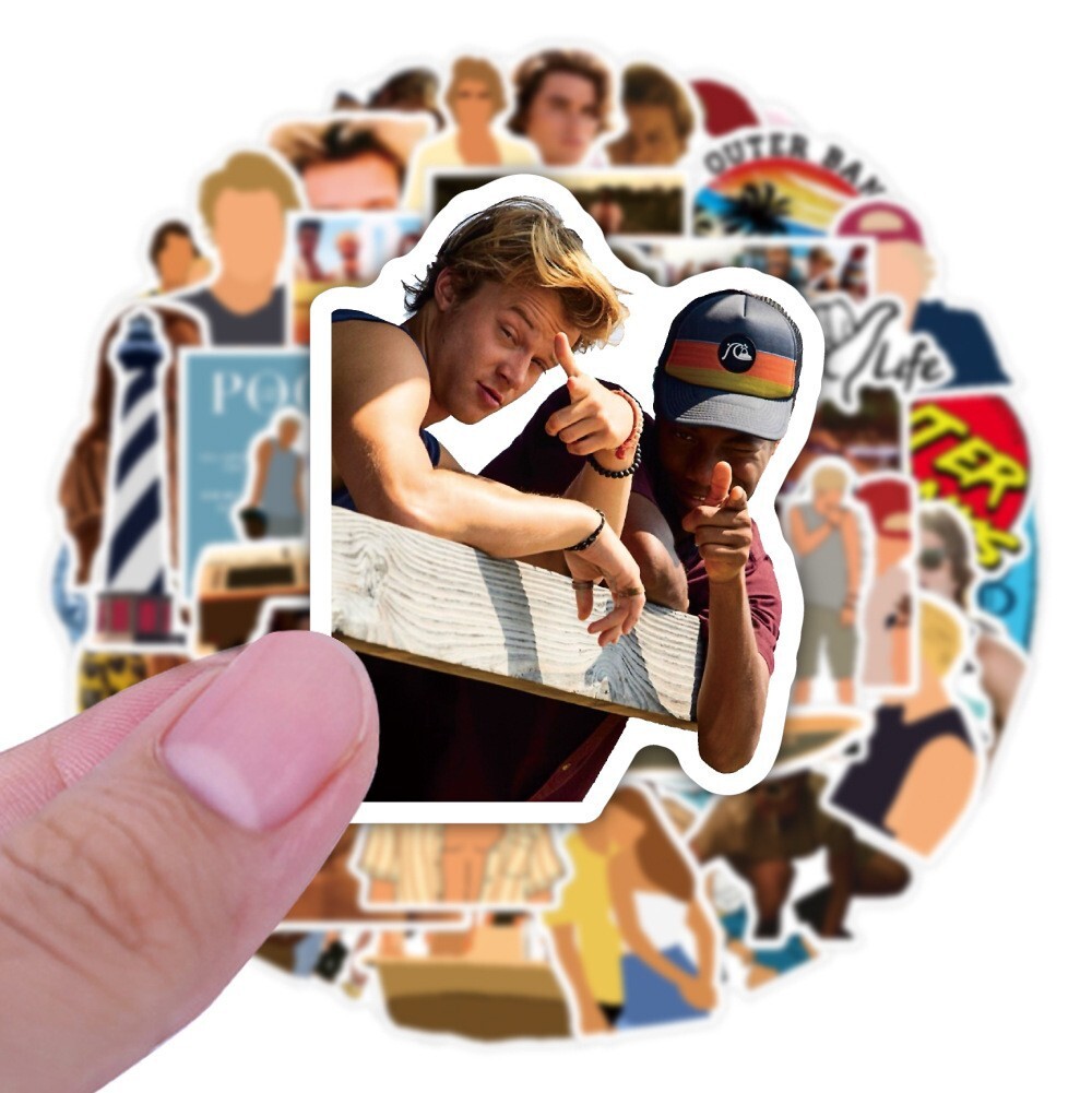 100Pcs Outer Banks Stickers for Kids Water Bottle Laptop Waterproof Scrapbooking