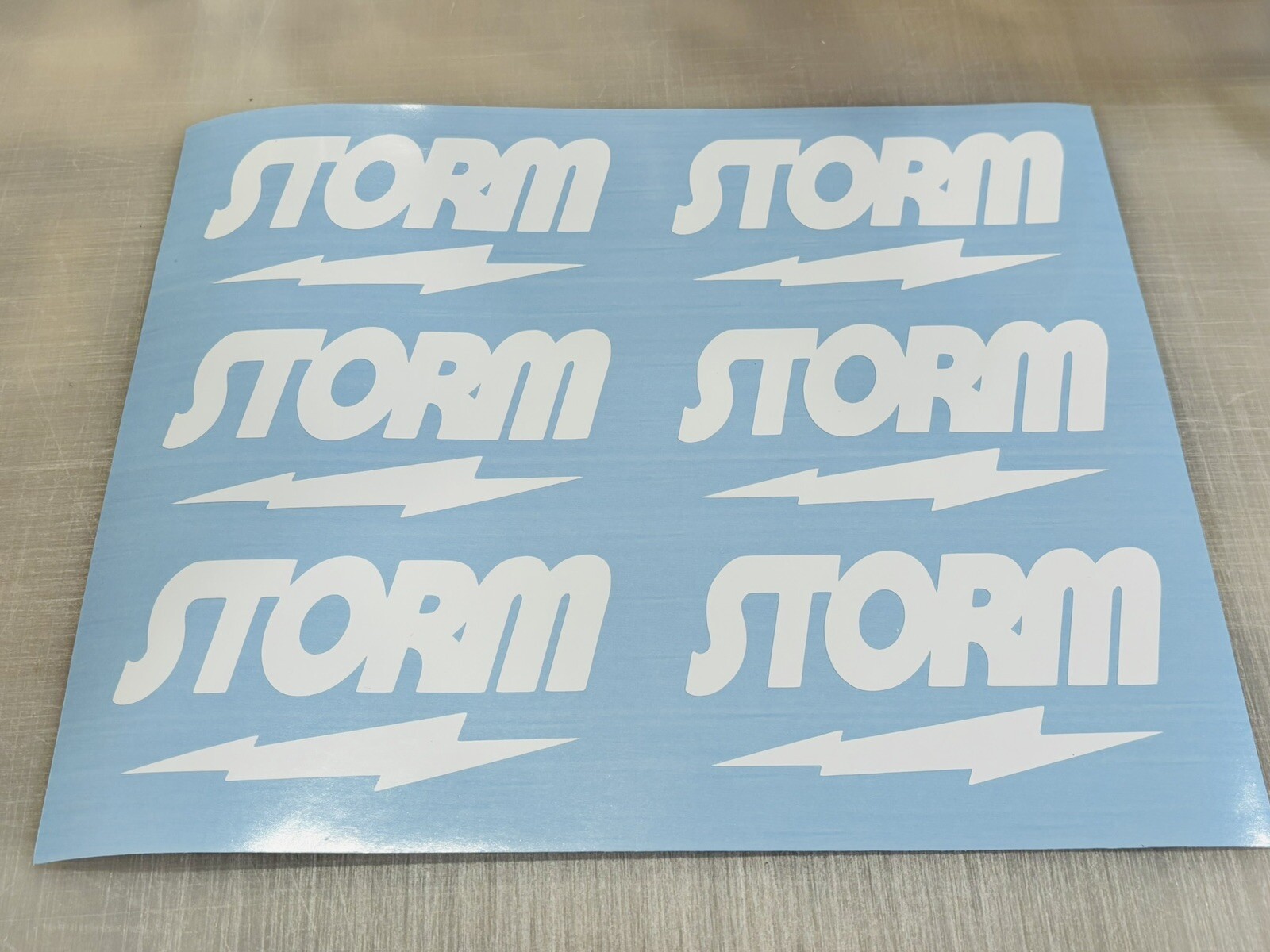 Storm Bowling Oval Logo Die Cut Vinyl Decal Many Sizes & Colors