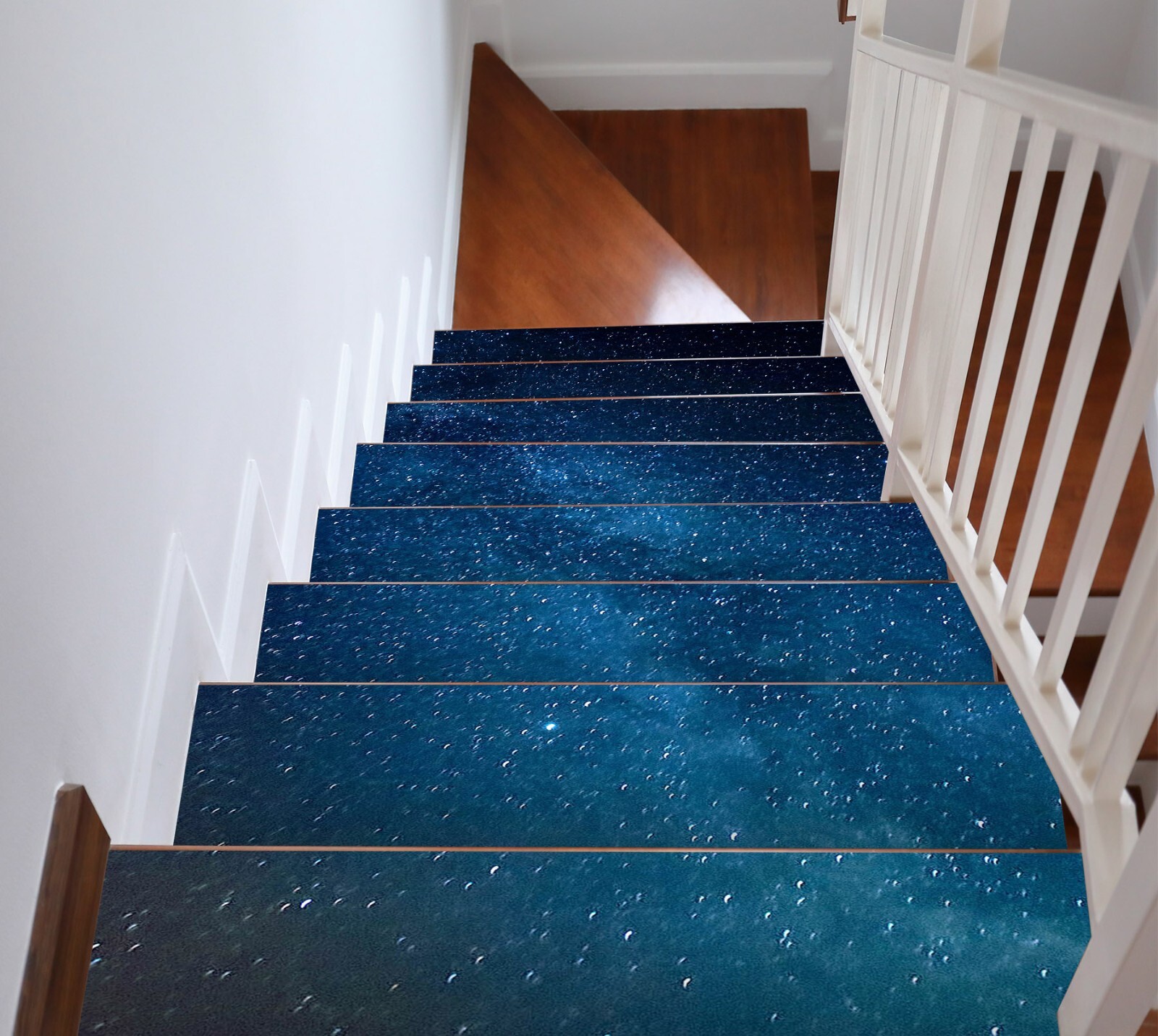 3D Starry Sky W202 Stairs Risers Decoration Photo Mural Vinyl Wallpaper Vera