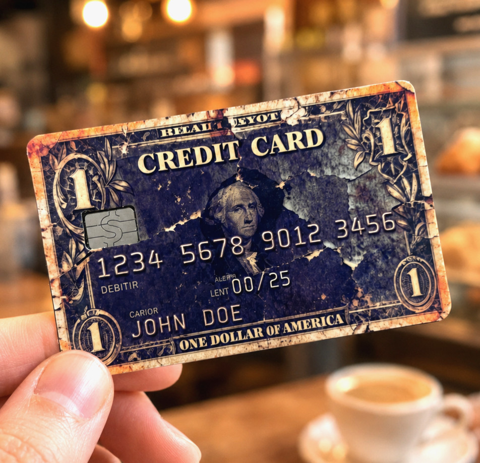 Old Money Credit Debit Card Skin Cover Sticker Chip Funny Decal – 2 Pack