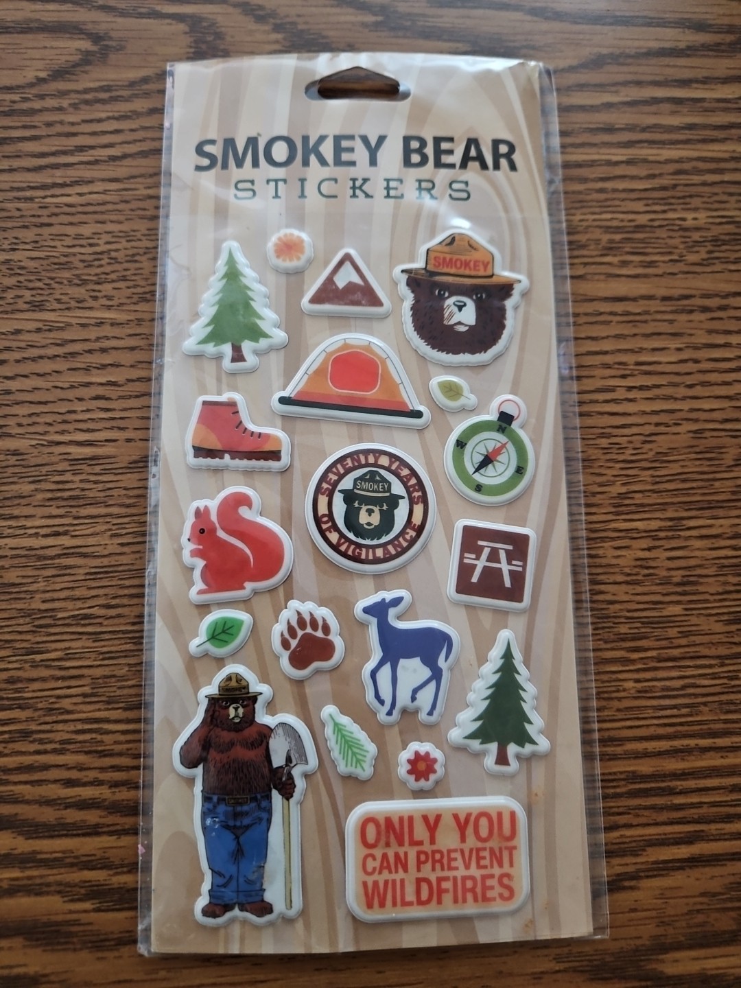 Impact Photo Graphics Smokey Bear Stickers New Puffy