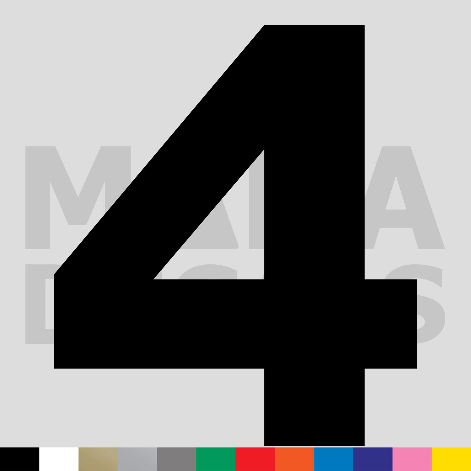 Number Four 4 Vinyl Die Cut Decal Sticker