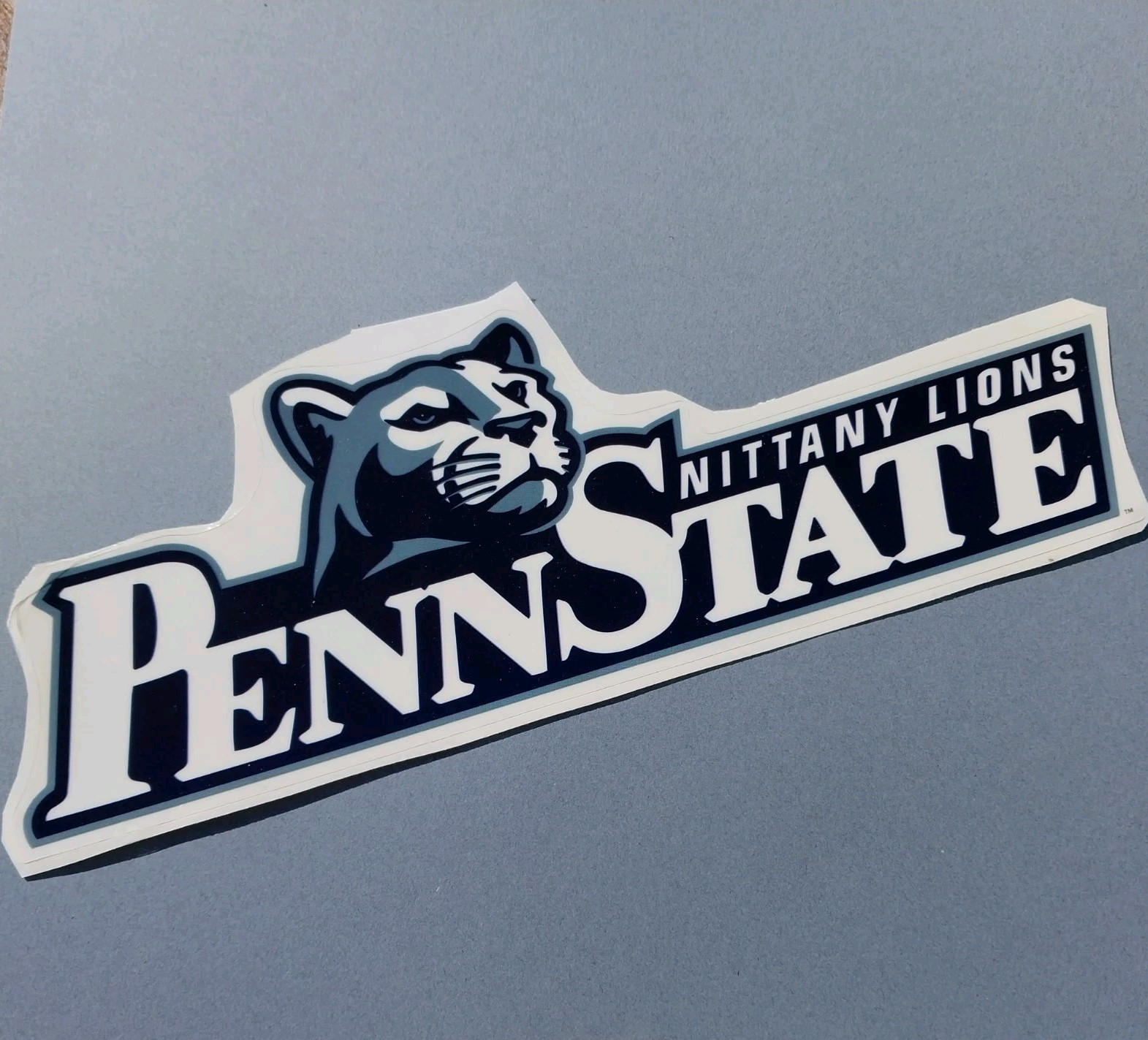 Penn State Nittany Lions Window Cling Sticker Large 11"x4"