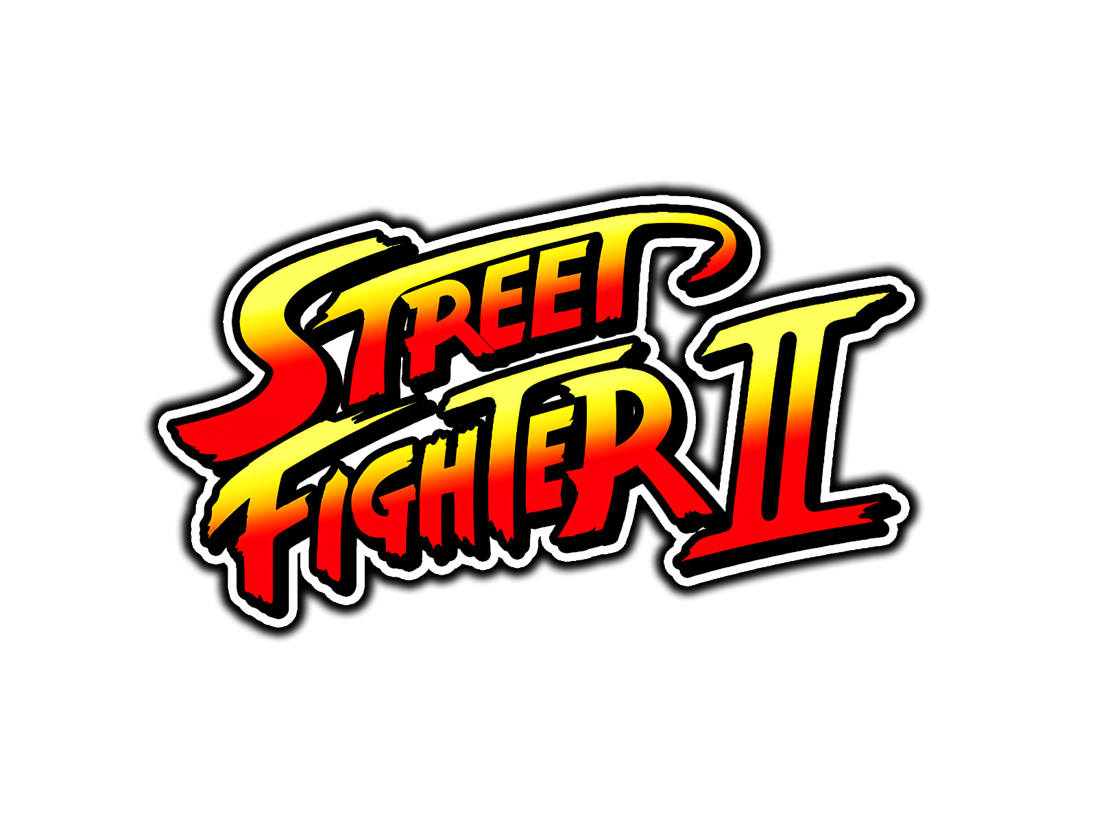 Street Fighter II Arcade Logo Waterproof Vinyl Sticker Decal Die-Cut