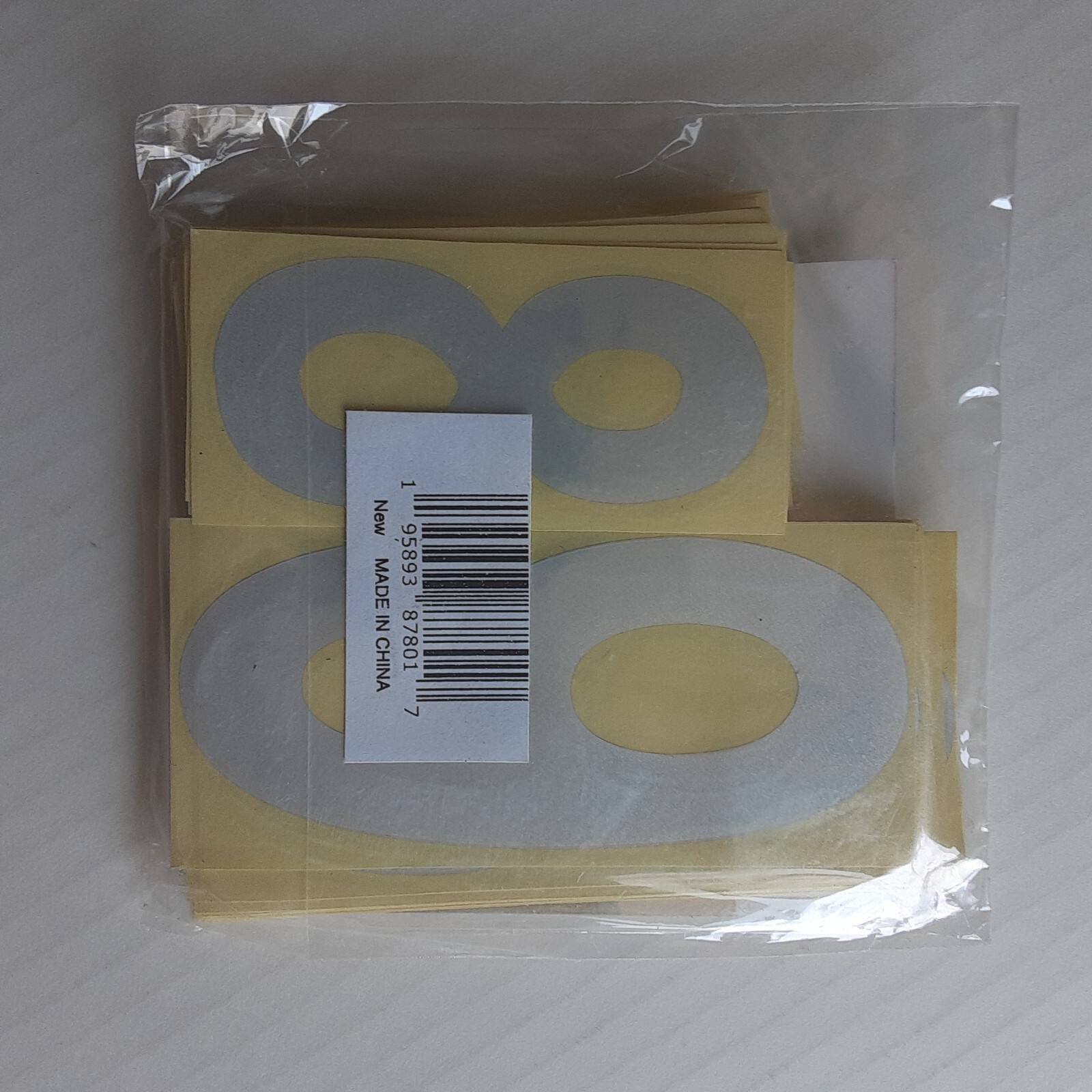 50 Pc High Grade Reflective Numbers for Mailbox, Locker, Car, Door…+scraper