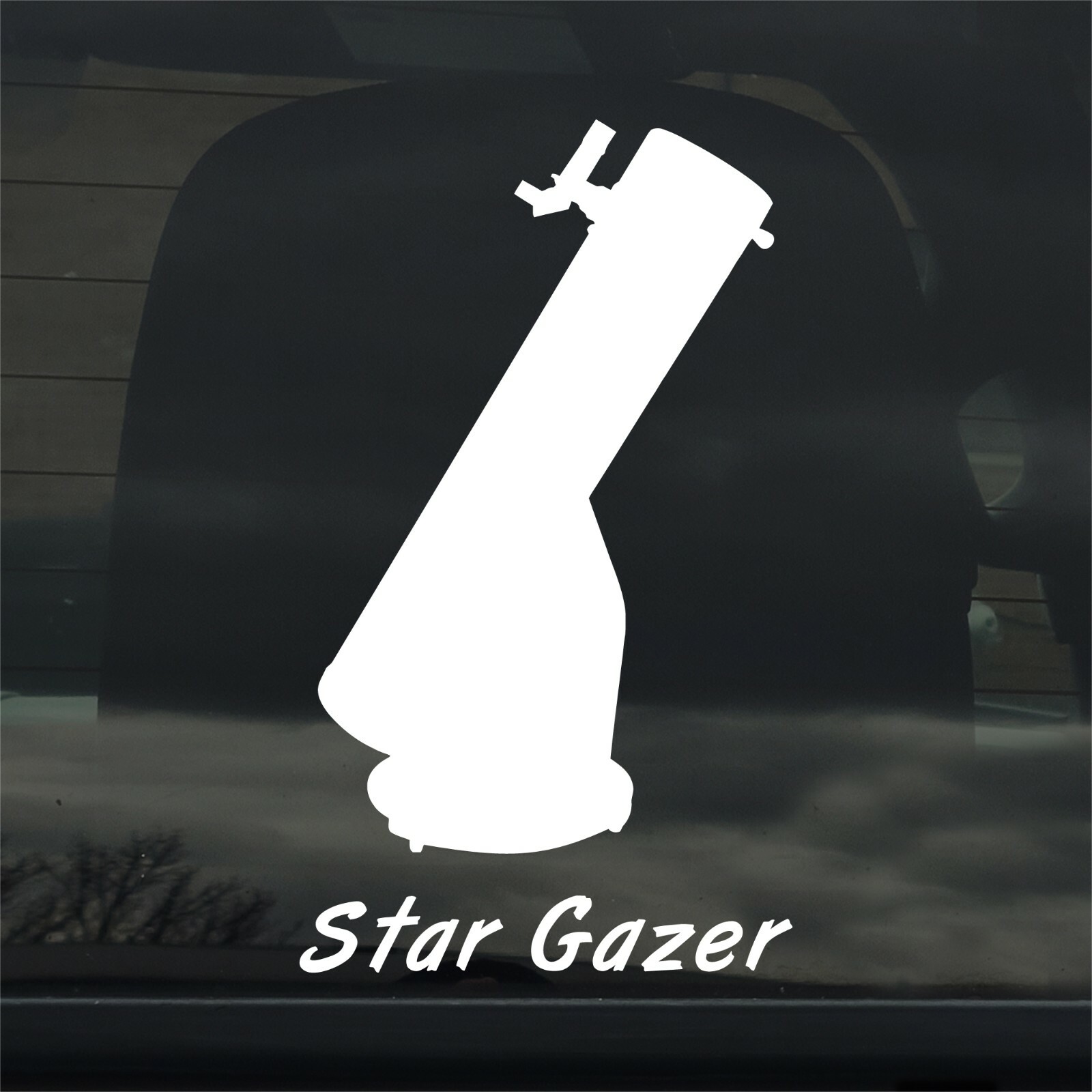 Dobsonian Telescope – Star Gazer – Custom Vinyl Sticker – Decal