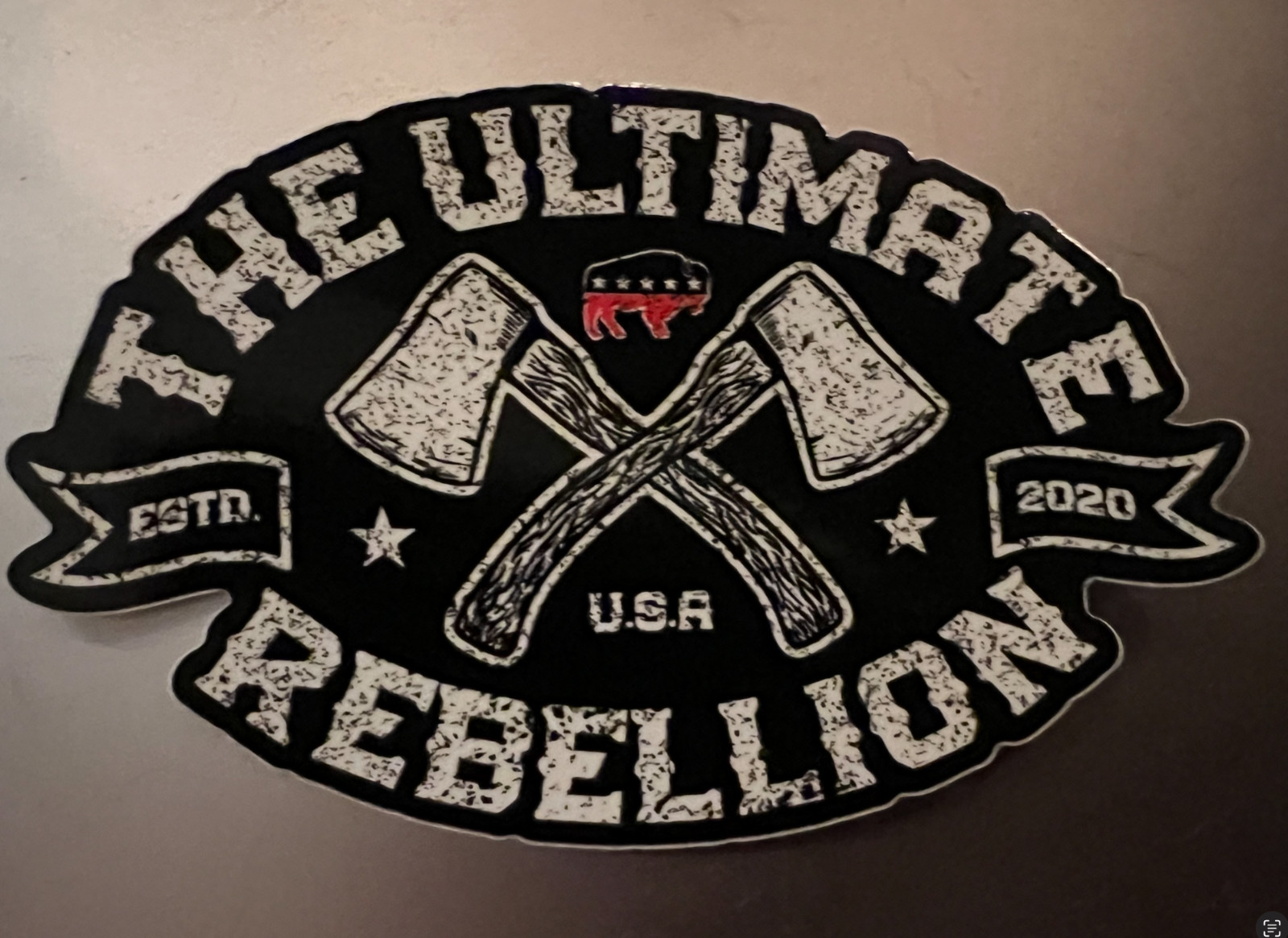 Real American Freedom Gear REBELLION Bison Sticker Andy Frisella 1st Phorm