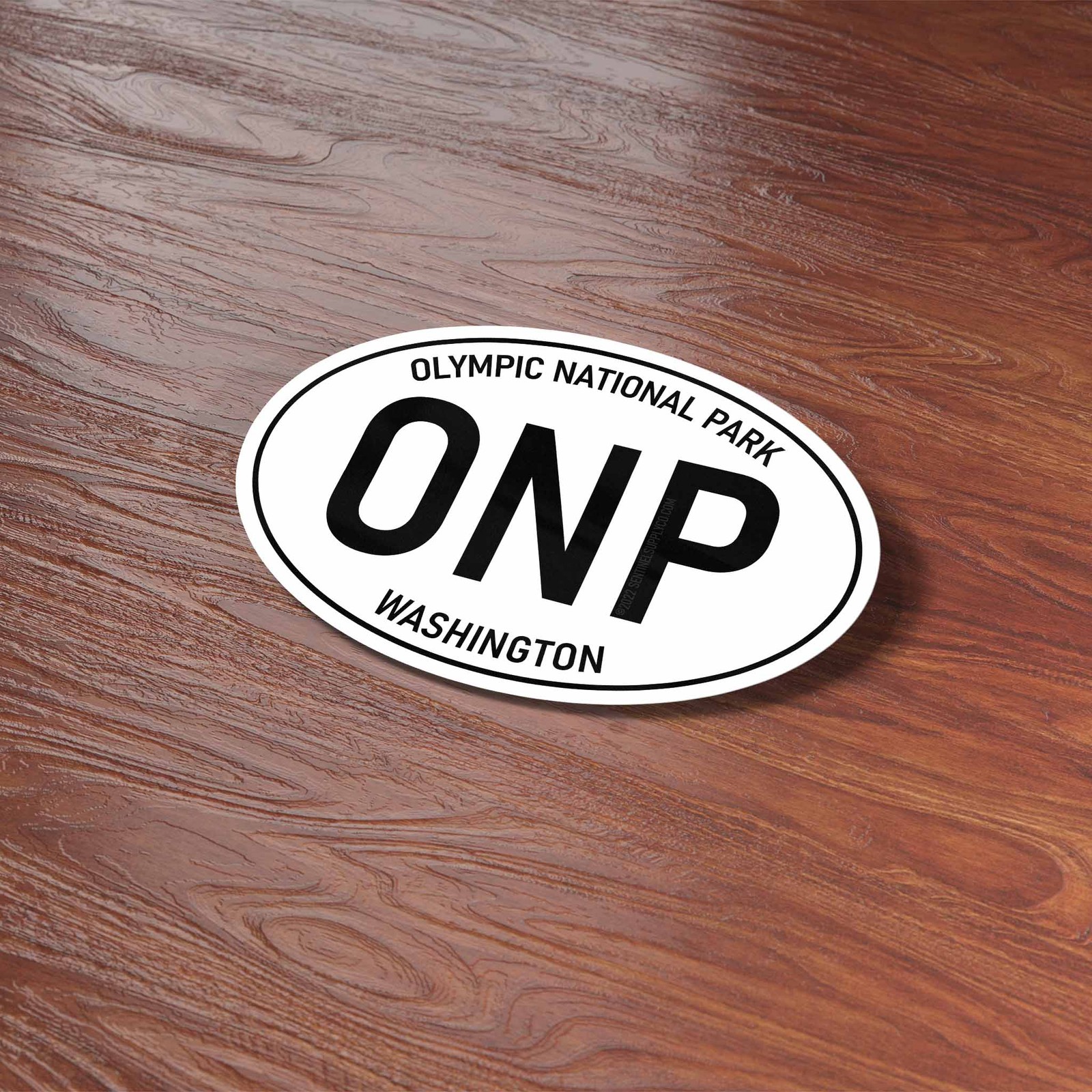 Olympic National Park Washington White Oval Sticker