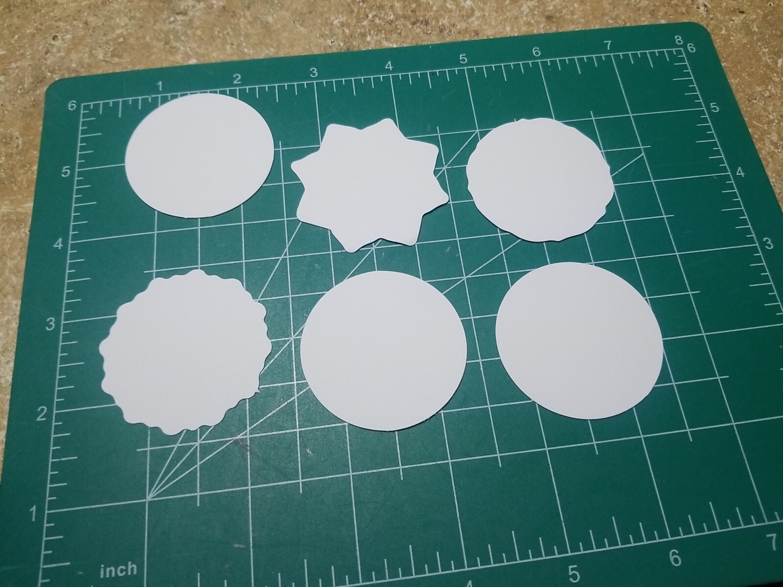 Set Of 6 Mandala Vinyl Decal Stickers Waterproof. 1 3/4" Round. Lot 4