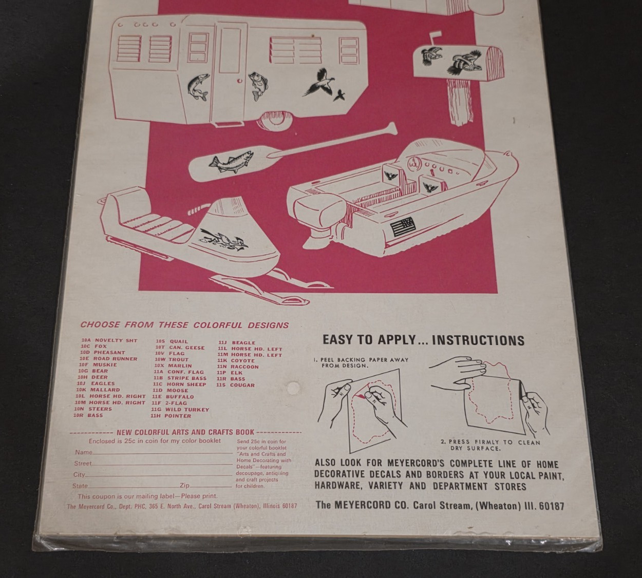 1960's-70's SPORT STIK Original Vinyl Sticker-Decal-UNUSED-Great Display-NOS