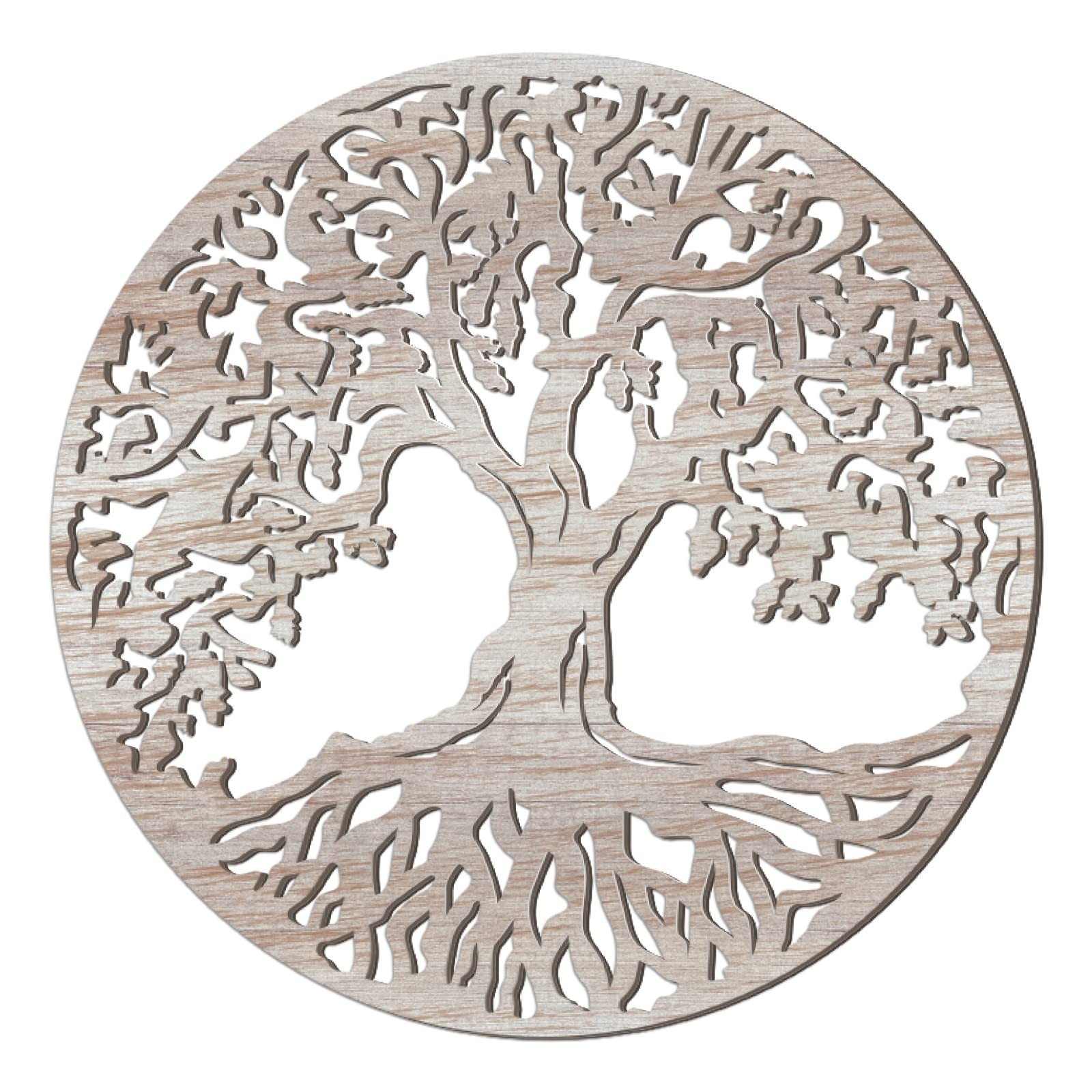 Yalikop Tree of Life Wooden Wall Art Decor Wooden Wall Sculpture 11.8 Inch Tr…