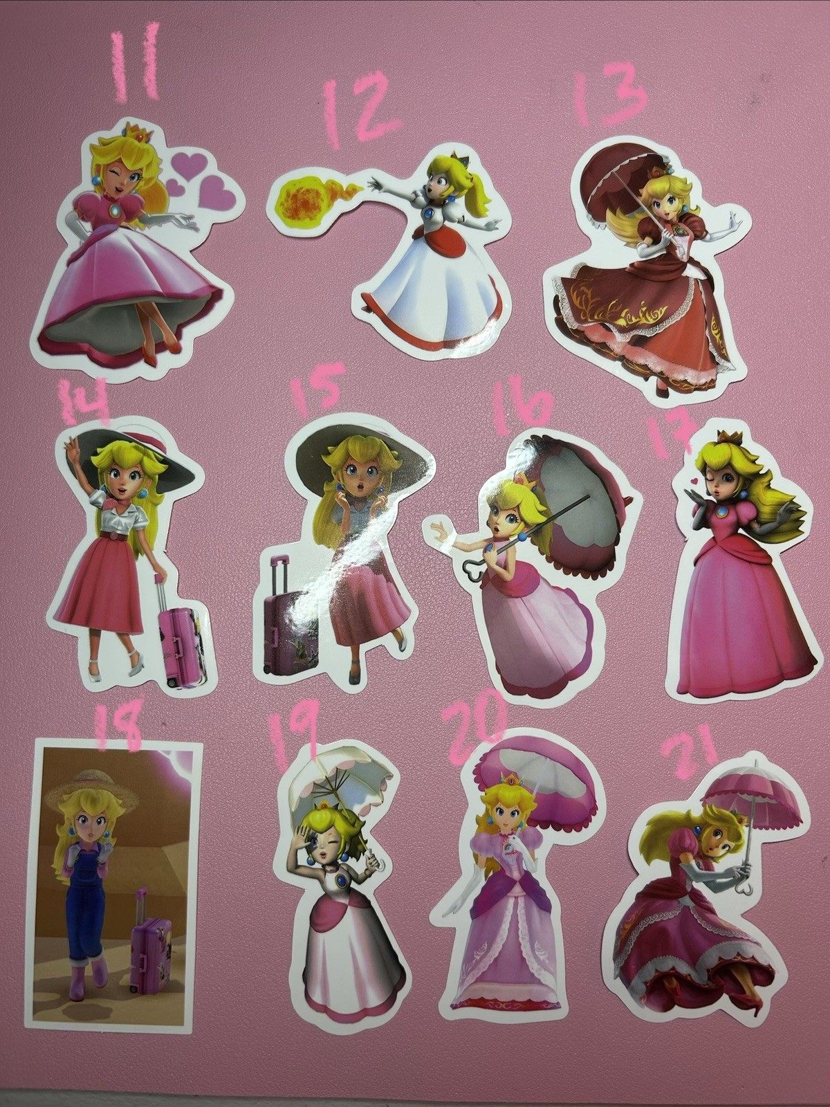 Princess Peach And More Anime Stickers
