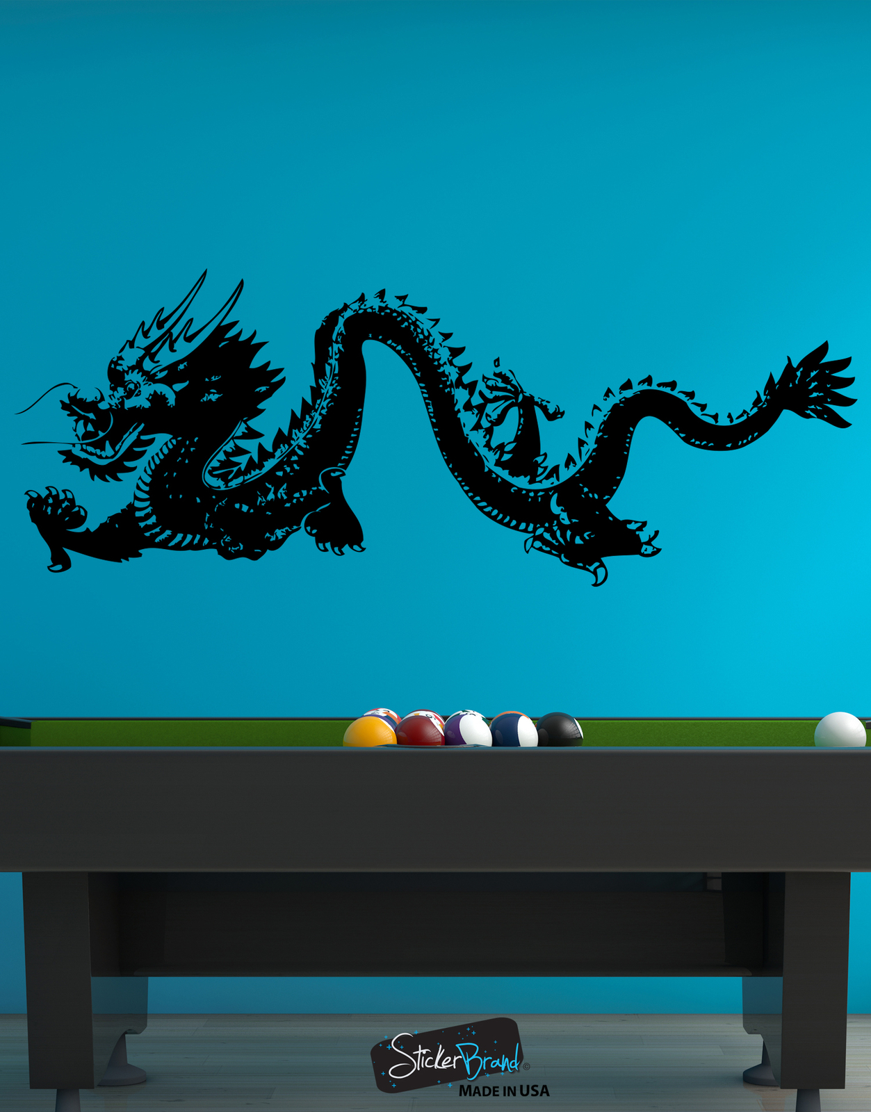 Chinese Dragon Wall Decal. Asian Home Decor. #MMartin146