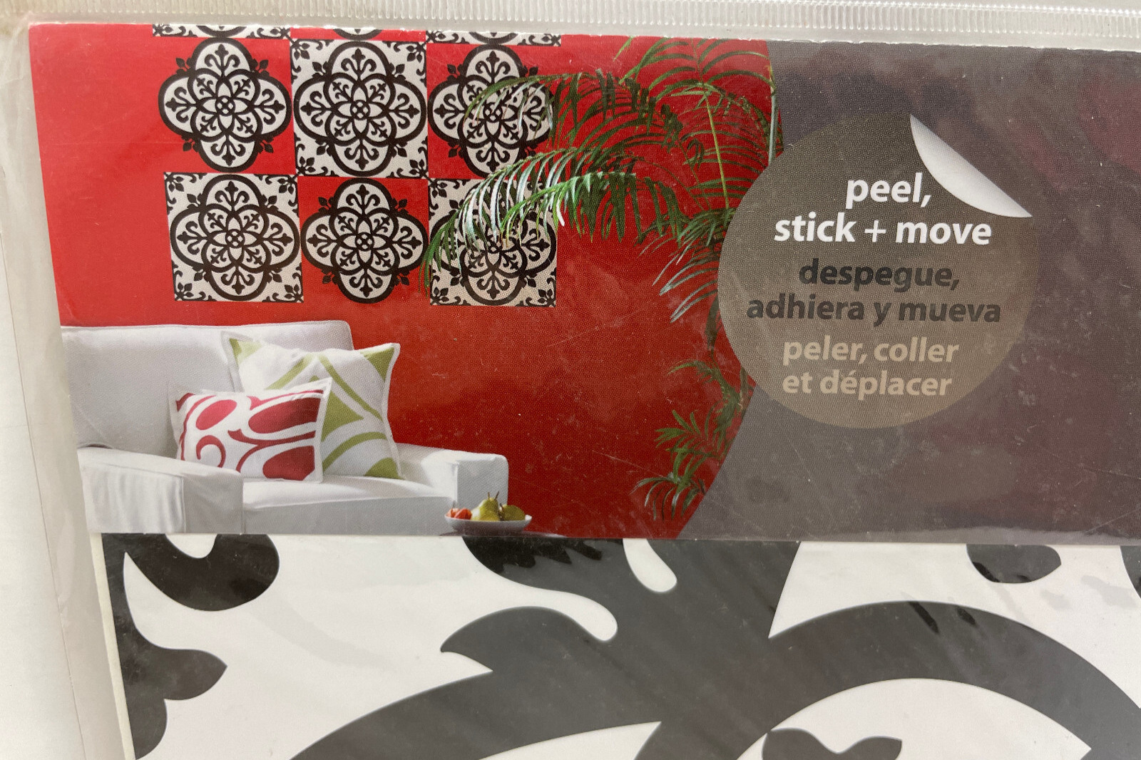 Wall Pops! 4 blox "tangier" self-stick removeable decals