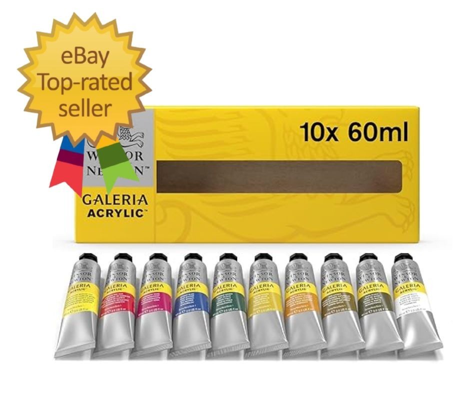 Galeria Acrylic Paint, 10 x 60ml 2–oz Tube Paint Set