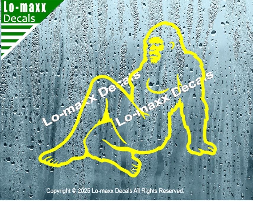 Sassy Squatch Bigfoot Vinyl Decal Funny Die Cut Sticker for Car Laptop Toolbox