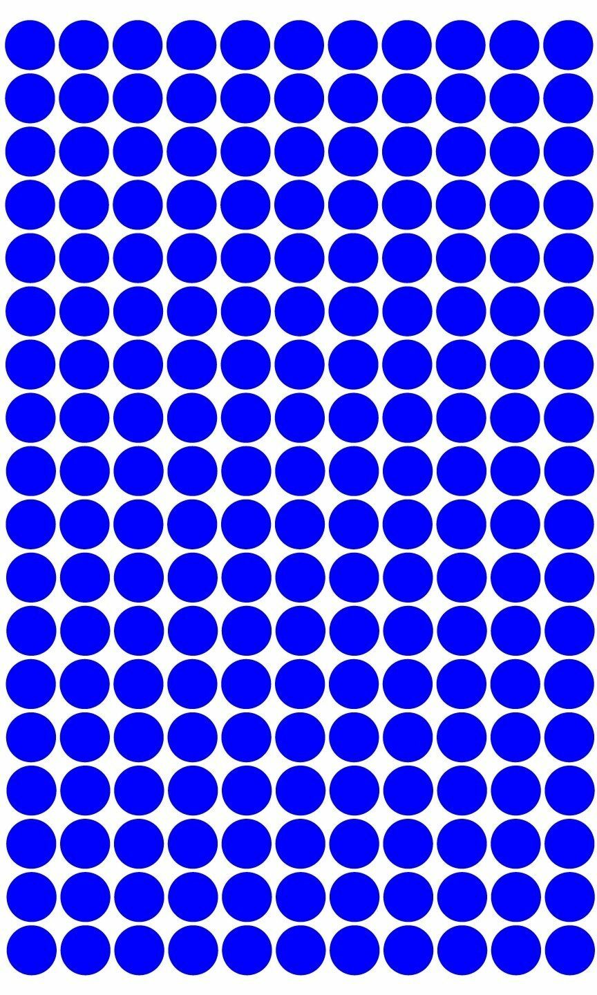198 POLKA DOTS 1 Inch Vinyl Stickers. Wall Decal Circles 1.00 Inch Color Dots