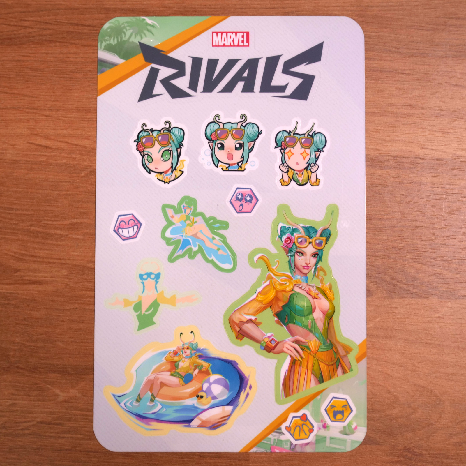Marvel Rivals Mantis Summer Skin Sticker Sheet