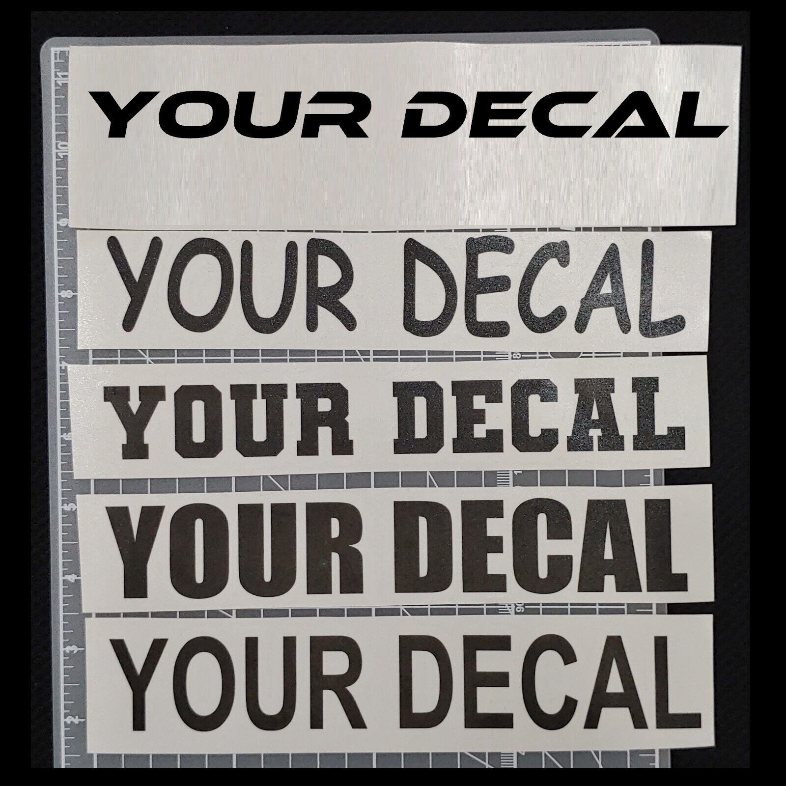 10" Custom Personalized Vinyl Lettering Name Decal Sticker Car Window Tumbler (L