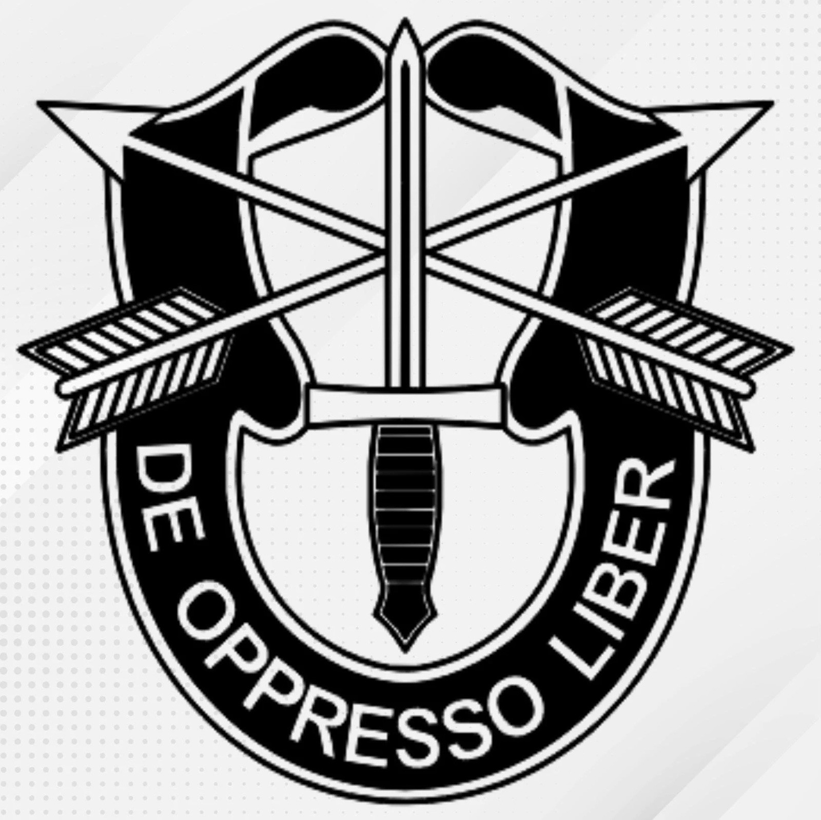 Vinyl Decal – U.S. Army Special Forces Crest, Various Sizes & Colors