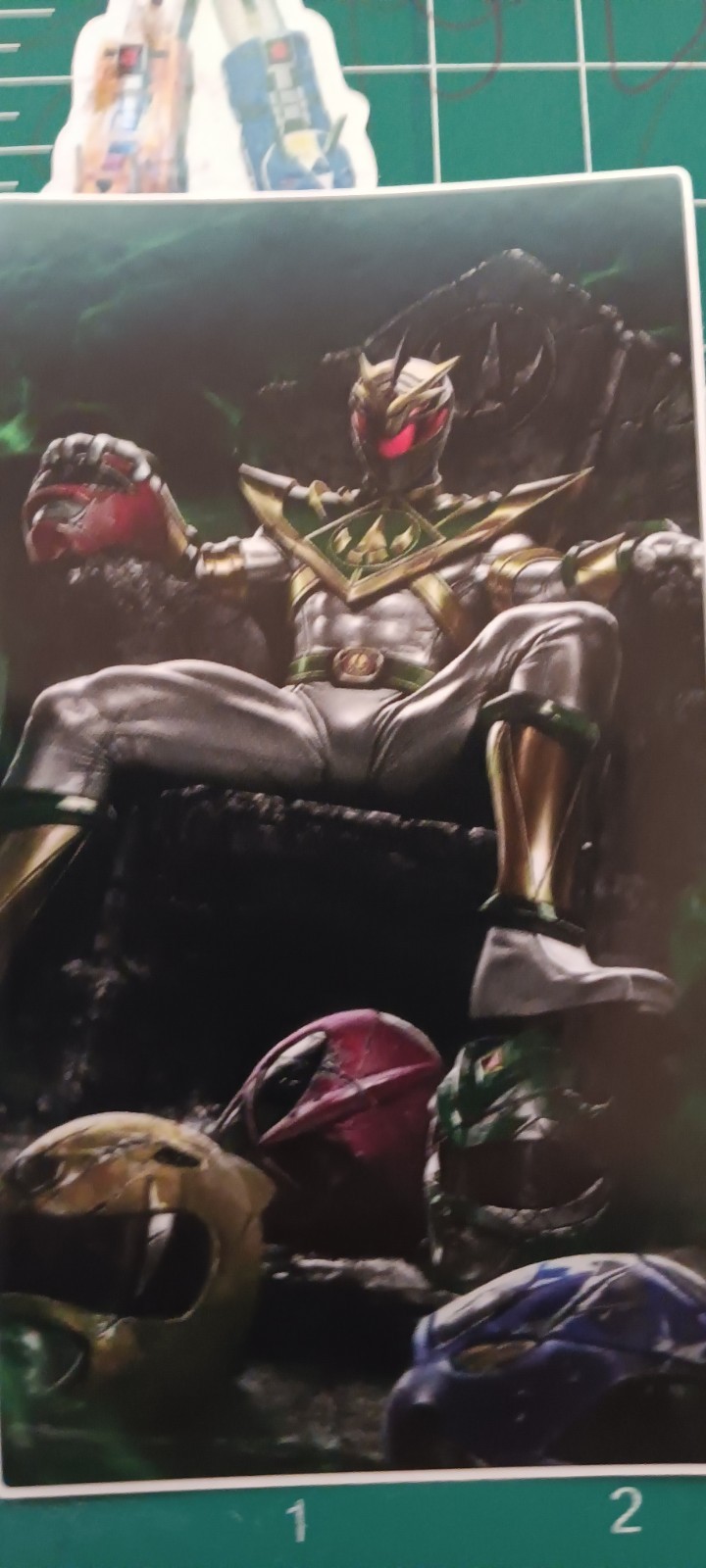 POWER RANGERS: LORD DRAKKON X VYNIL HIGH GLOSS STICKER X 4X3