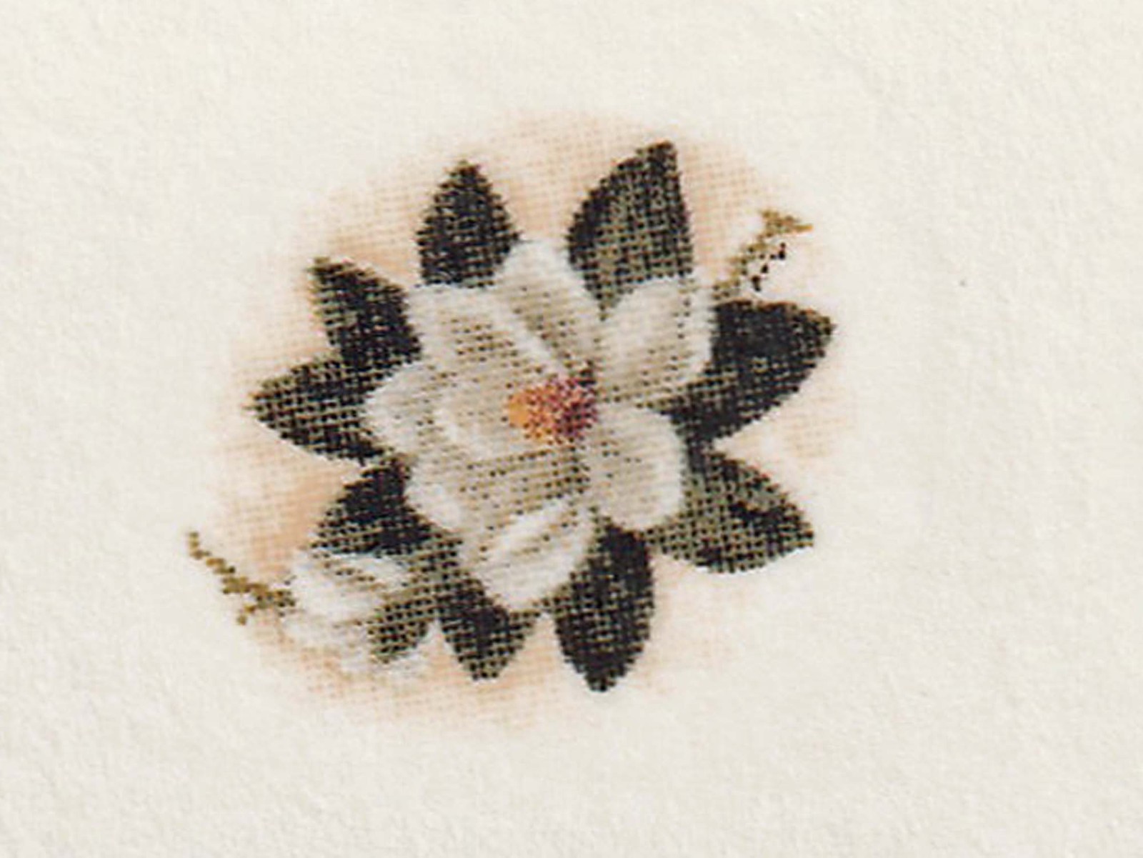 Tiny Magnolia Decals (12) 1/2" vintage waterslide dollhouse, jewlery, craft