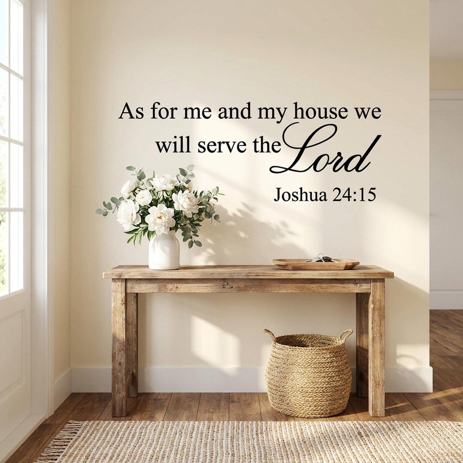 As for Me and My House Joshua 24:15 Vinyl Wall Art Quote decal Bible Verse