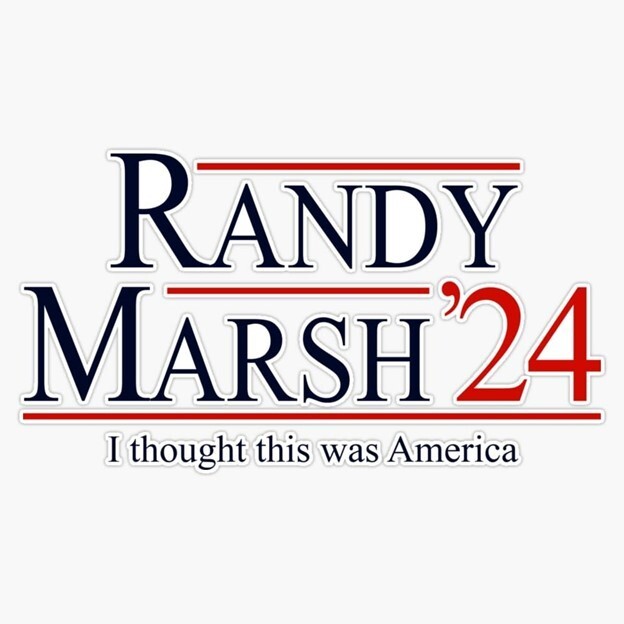 South Park Randy Marsh '24 I thought this was America, Vinyl Die Cut Sticker