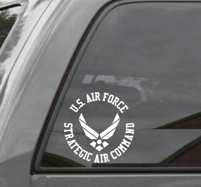 STRATEGIC AIR COMMAND Vinyl Window Decal / Sticker UNITED STATES AIR FORCE USAF
