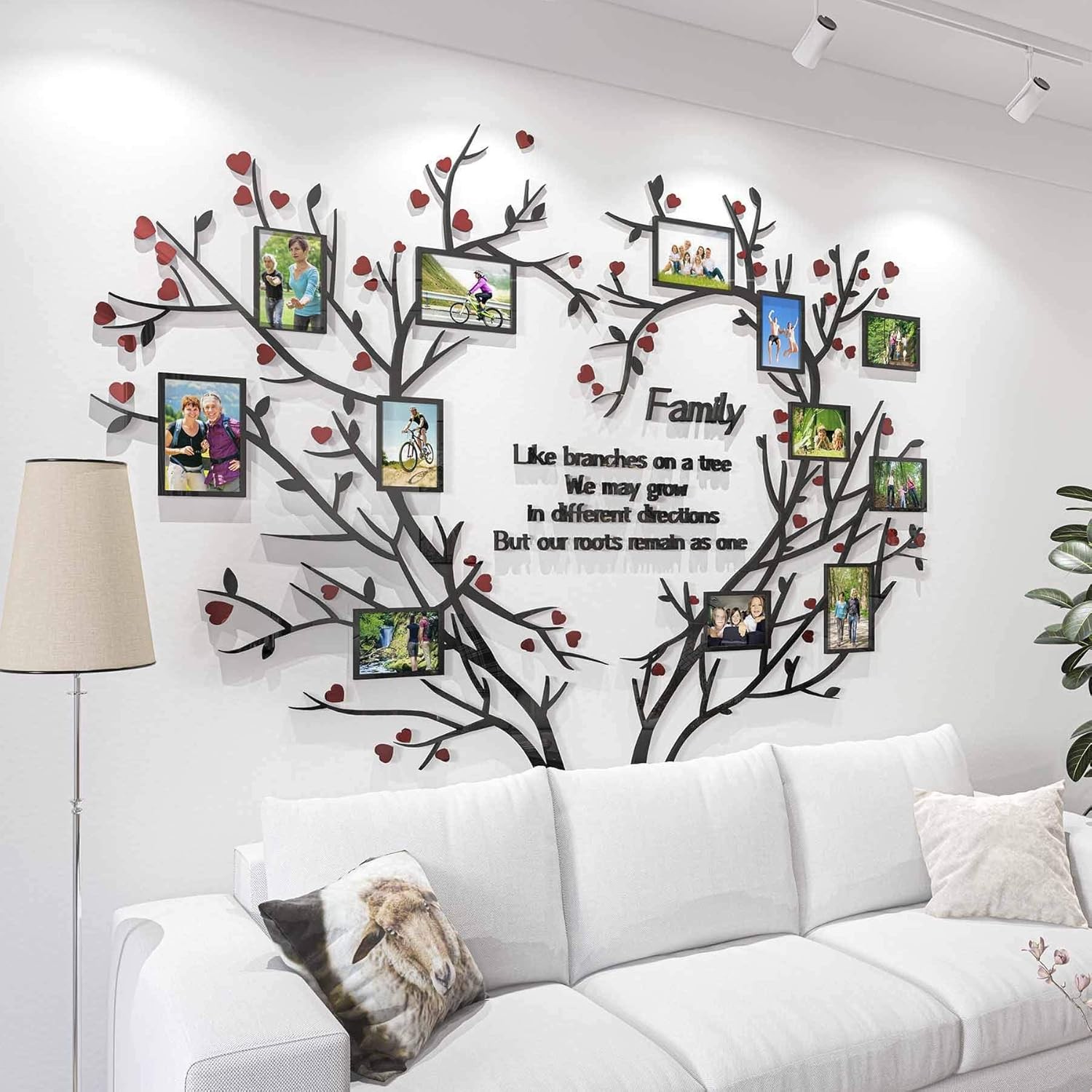 DecorSmart Love Family Tree Wall Decor Picture Frame Collage Multicolor