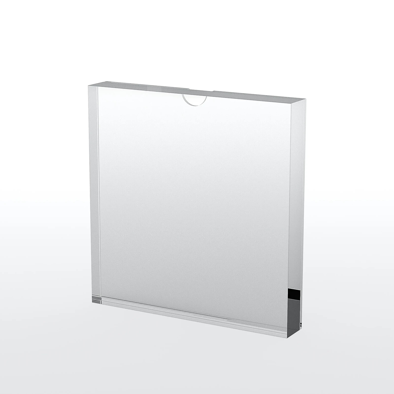 6" X 6" Acrylic Block Sign Holder Econoco HVACTK66 (Pack Of 10)