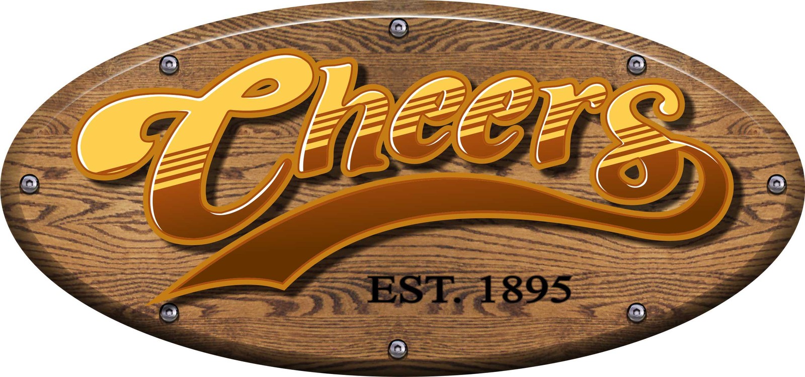 Cheers-Mancave-Bar-Repositionable Wall Graphic Decal Sticker-TV