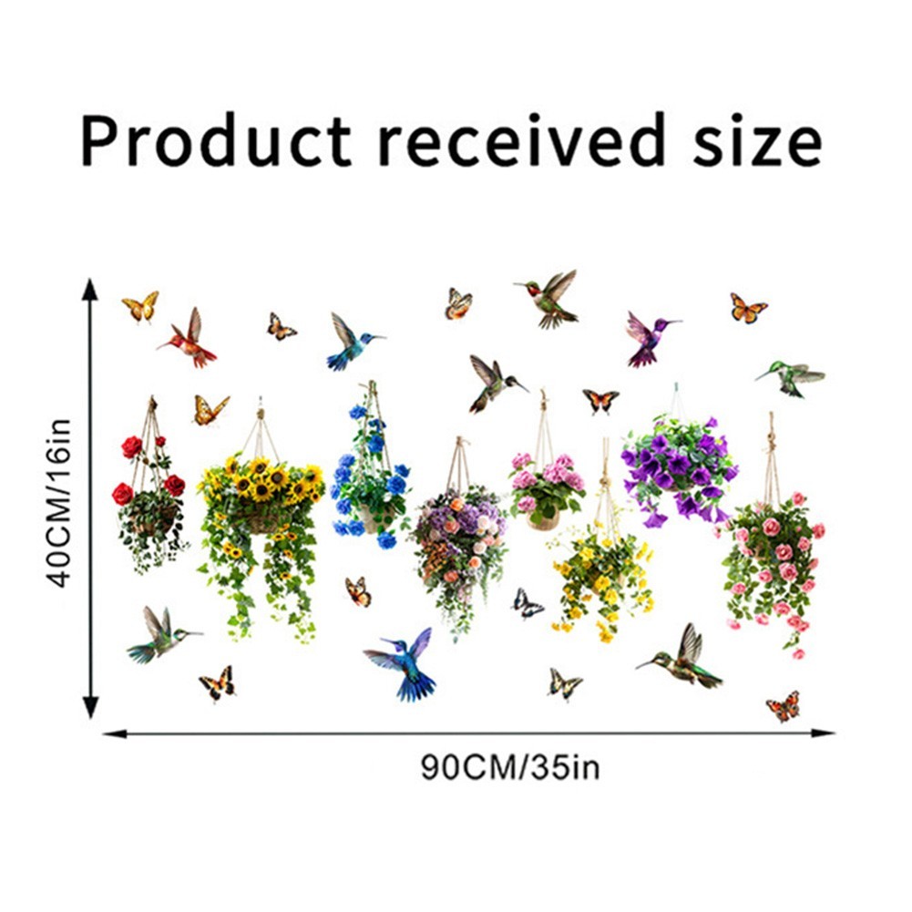 Bright Color Sunflower and Butterfly Glass Decoration for Indoor Outdoor