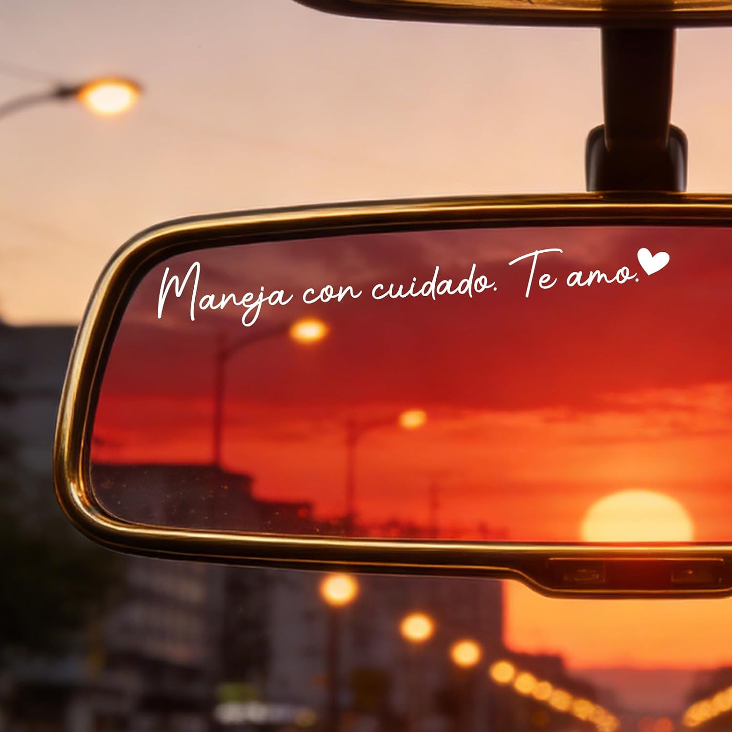 Te Amo Maneja Con Cuidado Stickers – 4 Pcs Drive Safe I Love You