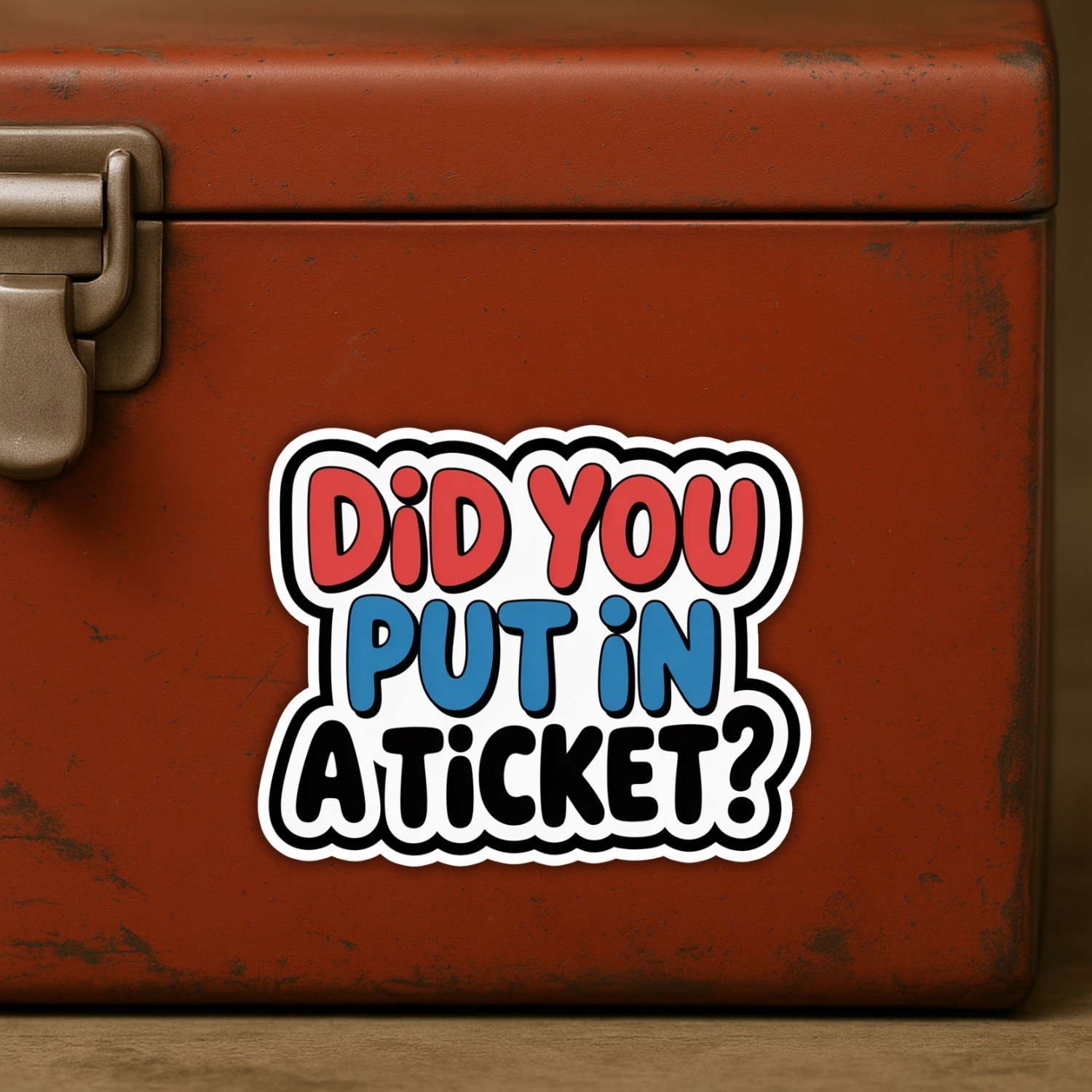 4pcs Did You Put in a Ticket Stickers – Funny Tech Support Vinyl Decals