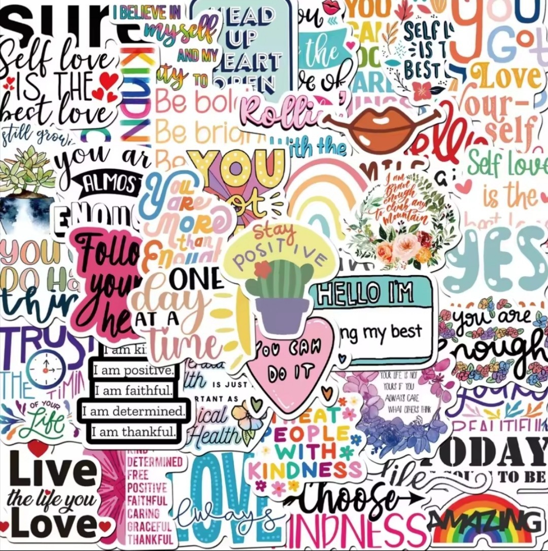 10 PCS Inspirational Motivational Quotes Sayings Stickers BRAND NEW
