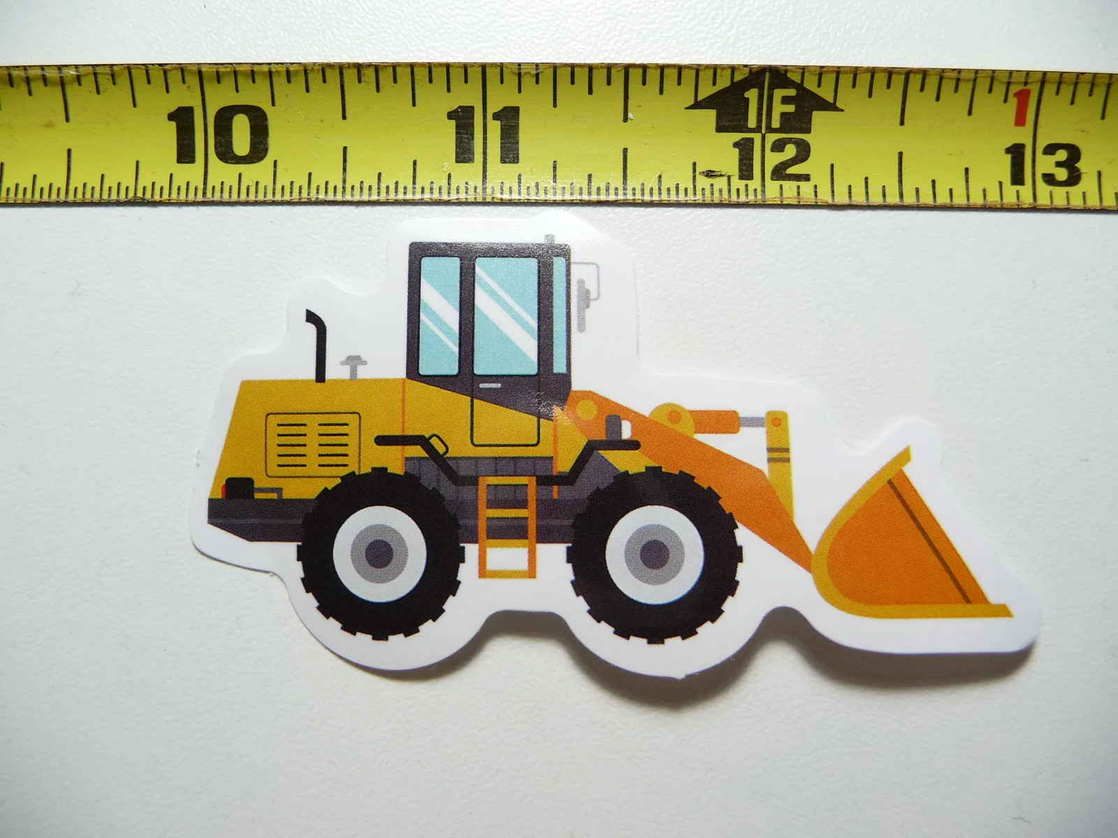 FRONT END LOADER SMALL STICKER DECAL CONSTRUCTION DEVELOPMENT MACHINERY DRIVER
