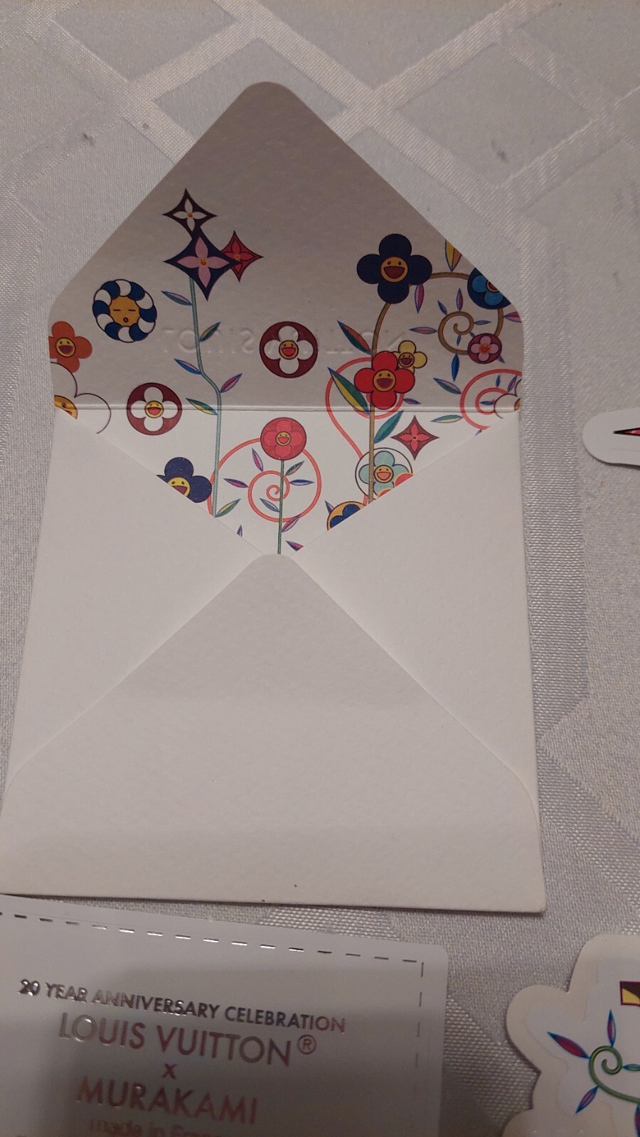 Louis Vuitton Murakami Stickers 20 Year Celebration 6 + Envelope See Photos