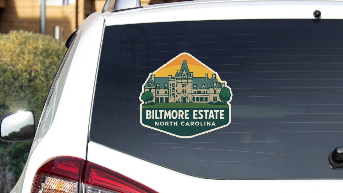 Biltmore Estate North Carolina Sticker Decal Vinyl Die-Cut Symbolic Landmark