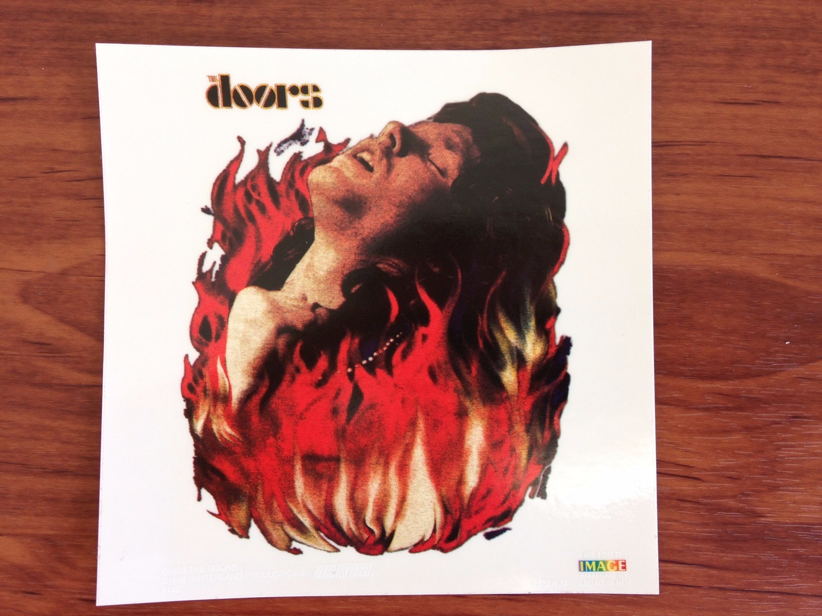 THE DOORS – JIM MORRISON – STICKER/DECAL – BRAND NEW VINTAGE – MUSIC BAND 012
