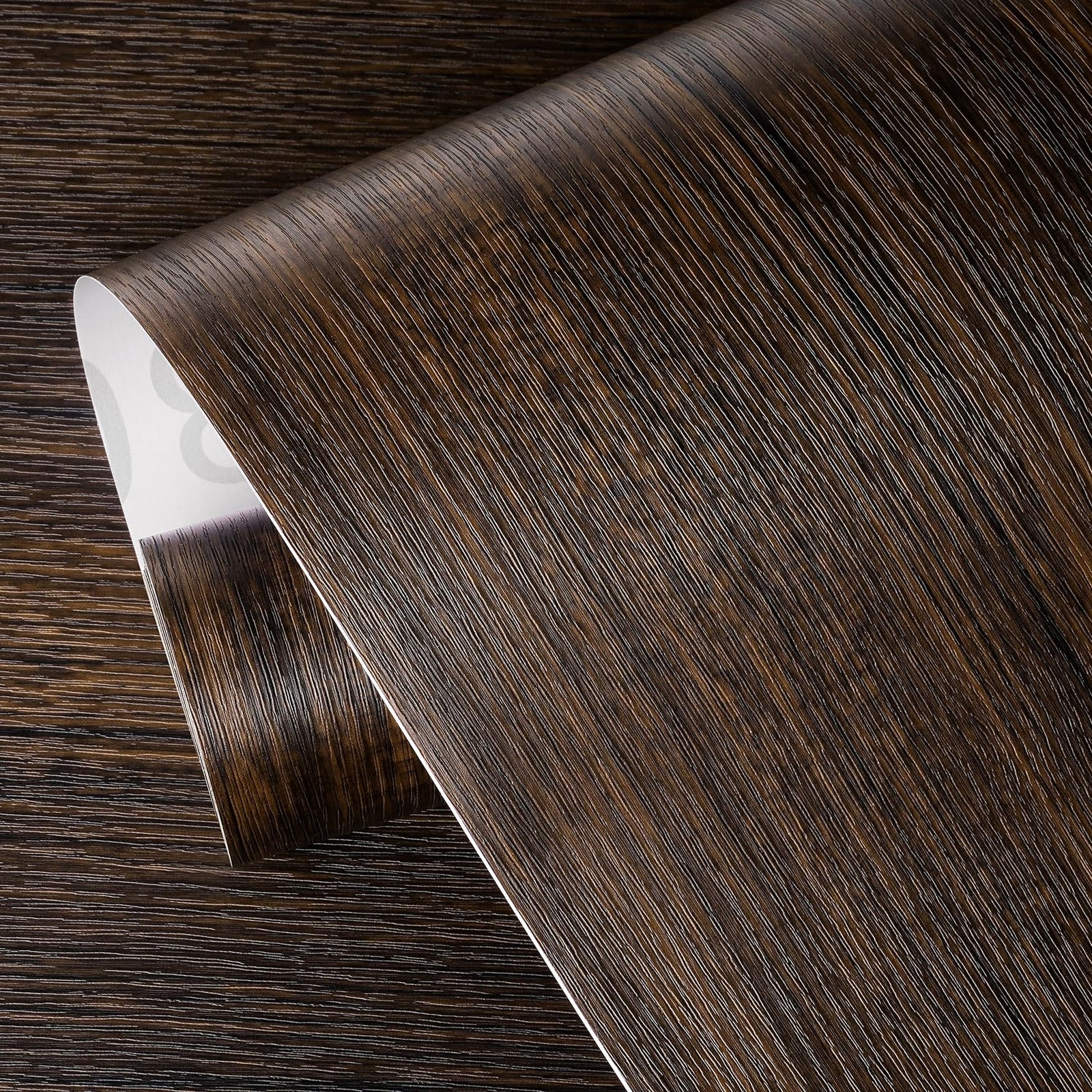 ReWallpaper Wood Wallpaper Dark Brown Wooden Contact Paper Peel and Stick Wat…