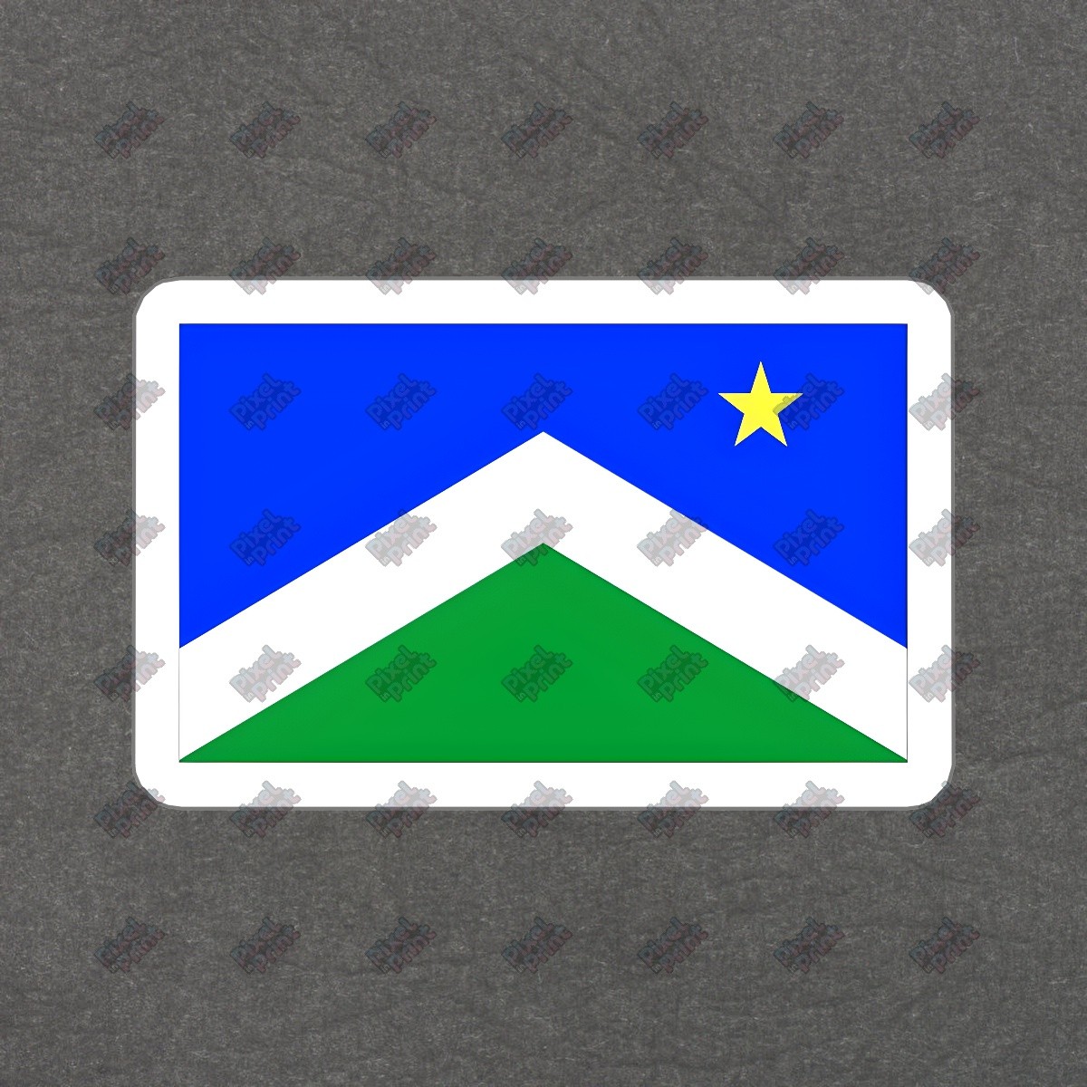 Vibrant Vinyl Sticker Decal Blue Green Star Design Perfect for #575411
