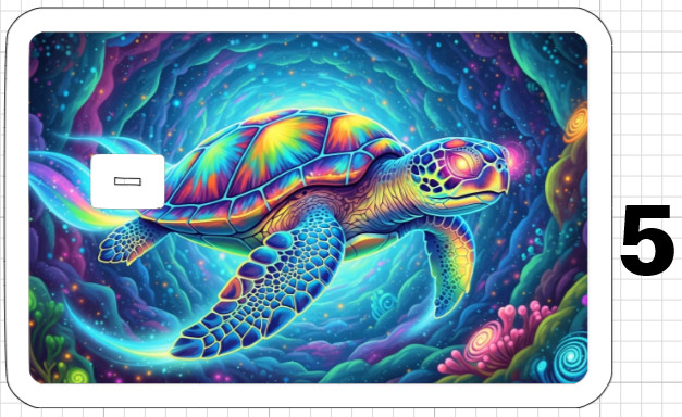 Psychedelic Sea Turtle ATM Debit Credit Sticker Skin Pot Party 420 Ocean Beach
