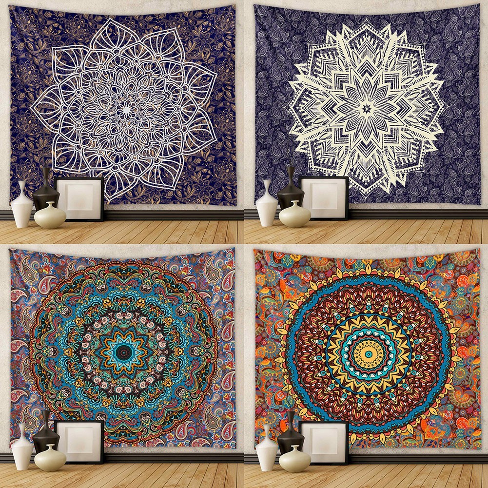 Vibrant and Colorful Mandala Wall Decor Perfect for Bohemian and Hippie Lovers