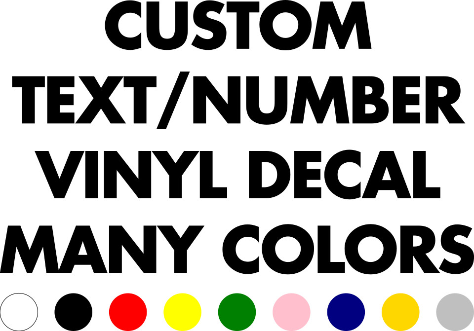 CUSTOM MADE TEXT VINYL DECAL CAR TRUCK NUMBERS LETTERS BUSINESS STORE FREE SHIP