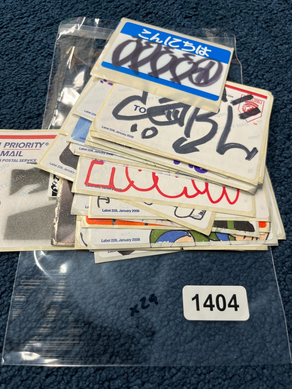 VTG Graffiti Street Art Sticker Pack Loose Lot Collection Label 228 x29 1404