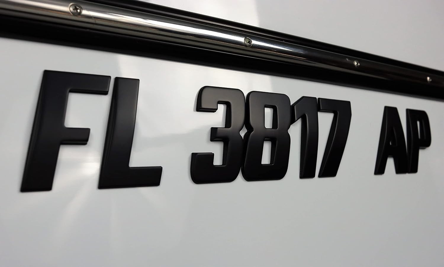 Boat & Jet Ski Registration Numbers 3 Inch Raised 3D Raised Emblem Marine Grade