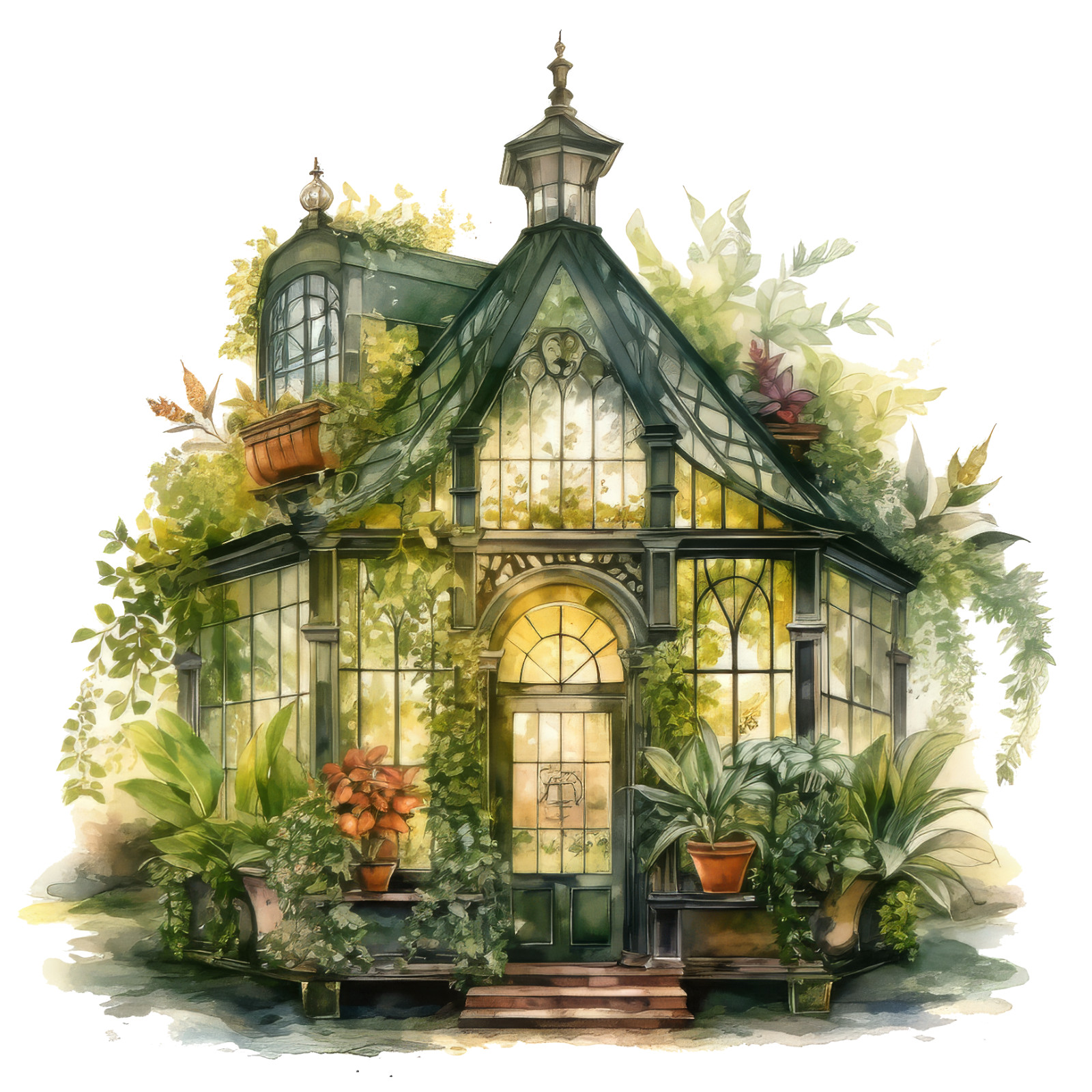Wall sticker Enchanted Greenhouse Wall sticker 18 x 18 cm large
