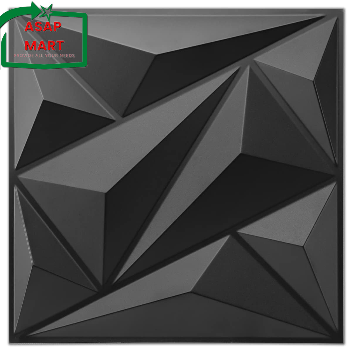 Art3Dwallpanels 33 Pack 3D Wall Panel Diamond for Interior Wall Décor, PVC Flowe